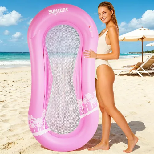 Miniatura 12 de ZHUYNXIR Flotador de piscina para adultos, hamaca flotante, balsas inflables, sofá de aire para piscina, cama flotante, tumbado en él, todo tu Pájaro