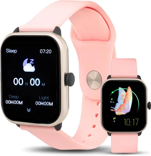 Miniatura 14 de iWatch® Reloj inteligente con llamadas Bluetooth, pantalla AMOLED de 1.85 pulgadas, seguimiento de fitness y sueño, reloj inteligente impermeable