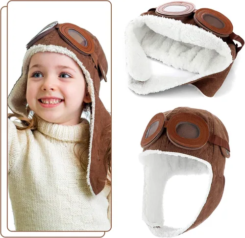 Miniatura 2 de SATINIOR baby-boys - Orejeras de forro polar cálido para invierno, naranja, talla L, Naranja