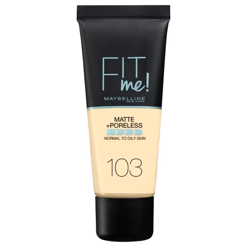 Miniatura 15 de Maybelline New York Fit Me Matte + Poreless Base Líquida, Formato de Bolsa, 220 Natural Beige, 1.3 onzas 220 Beige natural