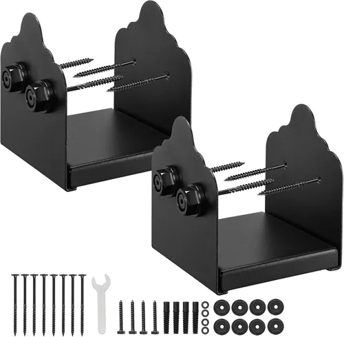 Miniatura 12 de VEVOR Base para Poste 4x4 2 Piezas, Tamaño Interior 3.6"x3.6" Soportes de Base para Poste, Anclaje de Poste de Servicio Pesado con Recubrimiento