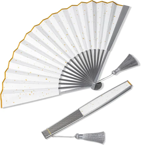 TISUR Ventilador de mano plegable de titanio, ventilador de mano chino de Kung Fu Tai Chi, festival plegable, equipo Edc y artilugios para hombres