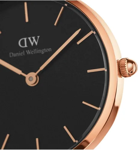 Miniatura 4 de Daniel Wellington Reloj Petite Ashfield, pulsera de malla negra mate