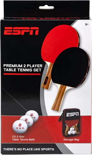 Miniatura 7 de ESPN Ping Pong Set, Table Tennis Ideal for Family Games and Game Night 2 paletas + pelotas