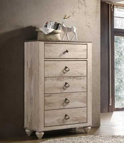 Miniatura 6 de Roundhill Furniture Imerland - Juego de dormitorio (6 piezas)