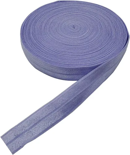 Miniatura 9 de Cinta elástica plegable de 10 yardas, cinta elástica trenzada para cintas para el cabello, disponible en varios colores (gris, 5/8 pulgadas)