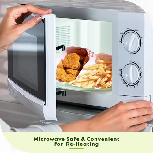 Miniatura 7 de Culiware - Hojas de papel Deli, 12 x 12 pulgadas, 1000 unidades, hoja de cera a cuadros clásica, forros de canasta de alimentos precortados, papel