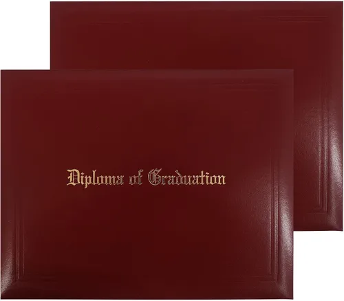 Miniatura 38 de GraduationMall Cubierta impresa para diploma para certificado 8.5 x 11 pulgadas, real, paquete de 1
