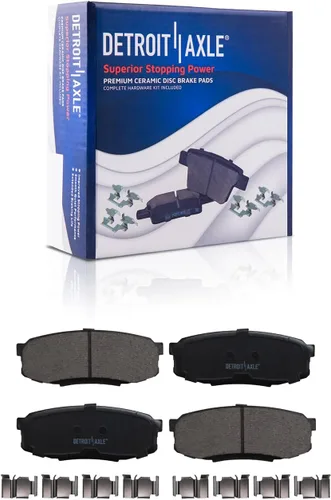 Miniatura 15 de Detroit Axle - Kit de freno delantero para Nissan Sentra 2020-2024 de 11.02 pulgadas, rotores de freno de disco perforados y ranurados, pastillas