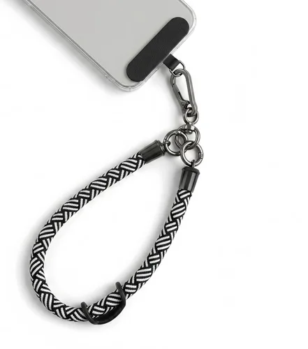 Miniatura 8 de Correa de muñeca para teléfono celular, correa de muñeca para teléfono celular alrededor de la mano con parche de cordón (negro reflectante)