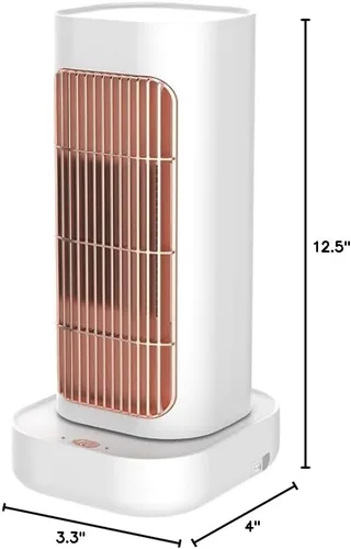 Miniatura 10 de Calentadores de espacio para uso en interiores, calentador eléctrico de 1300 W, calentador de cerámica PTC con termostato, oscilación de 90°, sala
