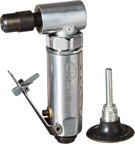Miniatura 18 de Ingersoll Rand 301B Amoladora neumática con troquel - 1/4 pulgadas, ángulo recto, 21,000 RPM, construcción de rodamiento de bolas, bloqueo