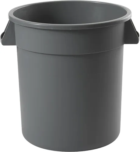 Miniatura 2 de Winco PTC-10G Cubo de basura redondo, 10 galones, plástico, gris
