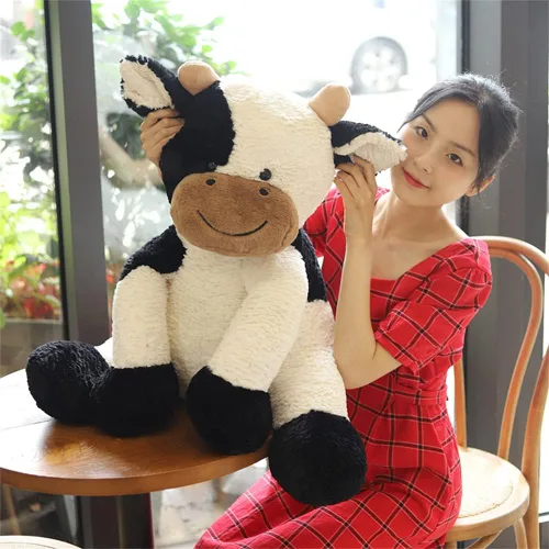 Miniatura 8 de Juguete de peluche de año de vaca, lindo ganado, animales de peluche, muñeca suave, juguetes para niños, regalo de cumpleaños para niños, Pascua