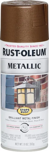 Miniatura 21 de Rust-Oleum 313142 Stops Rust Pintura en Aerosol Metálica, 11 onzas, Bronce Champán