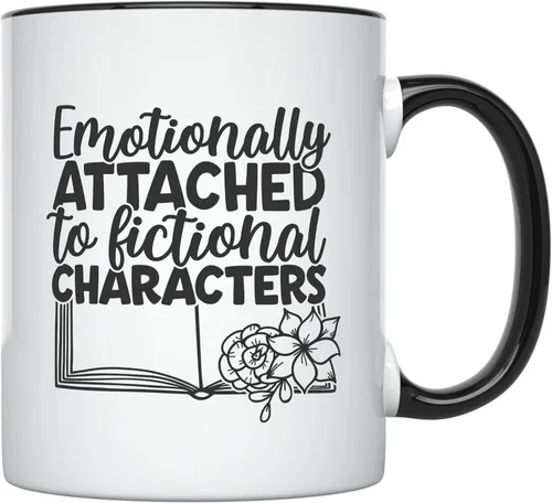 YouNique Designs Taza para amantes de los libros, 11 onzas, artículos Bookish, taza del club de libros, taza de café de ratón de biblioteca, taza