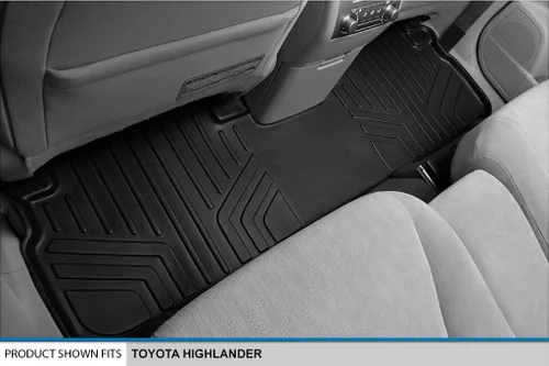 Miniatura 4 de SMARTLINER Juego de tapetes de ajuste personalizado de 2 filas para 2008-2013 Toyota Highlander