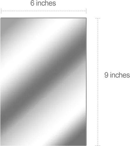 Miniatura 6 de Zonon Hojas de espejo flexibles autoadhesivas, no de vidrio, azulejos adhesivos para decoración de pared del hogar (20 piezas, 6 x 9 pulgadas)