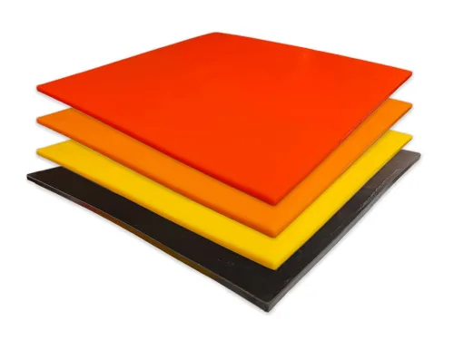 Hoja de poliuretano fundido, 12 x 12 pulgadas, varios colores y tamaños disponibles, grosor de 1/4 pulgadas, durómetro 40A, negro