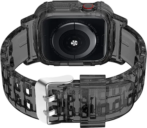 Miniatura 2 de Compatible con Apple Watch Band de 1.772 pulgadas, 1.732 pulgadas, 1.654 pulgadas, con funda antigolpes, correas deportivas para hombres y mujeres