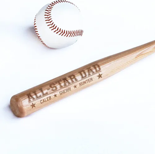 Mini bate personalizado de 18 pulgadas, mini bate de béisbol personalizado, regalo de entrenador personalizado, regalo de equipo, pelota de