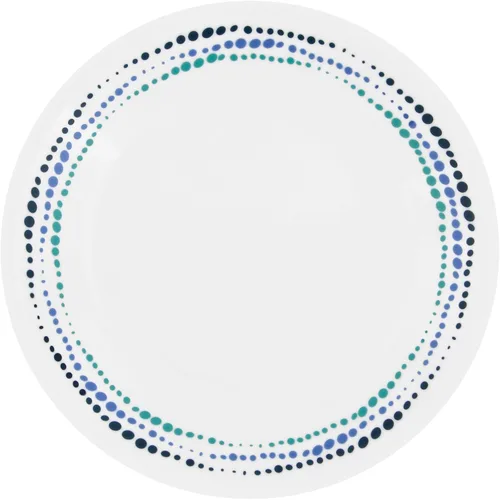 Miniatura 4 de Corelle Ocean Blues - Vajilla resistente a las roturas y a las roturas para 4 personas, color azul, 12 piezas