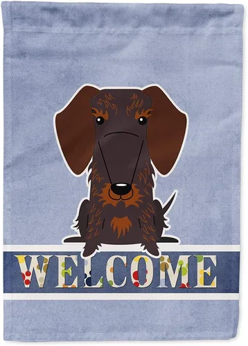 Miniatura 243 de Caroline's Treasures BB5622GF Airedale - Bandera de bienvenida para jardín, bandera decorativa para patio, exteriores, patio, parterres