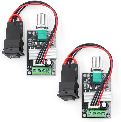 Miniatura 9 de RioRand Pequeño controlador de velocidad de motor PWM DC - para motores de engranajes de bajo voltaje de 6 V, 12 V, 24 V, 28 V, 3 A, 80 W
