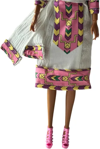 Miniatura 2 de Muñecas Liyu Habesha (Maya en vestido rosa Habesha)
