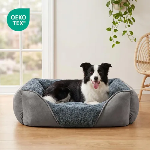Miniatura 8 de INVENHO Cama XXL para perros grandes, medianos y pequeños, cama rectangular lavable para perro, cama ortopédica para perros, cama suave y relajante