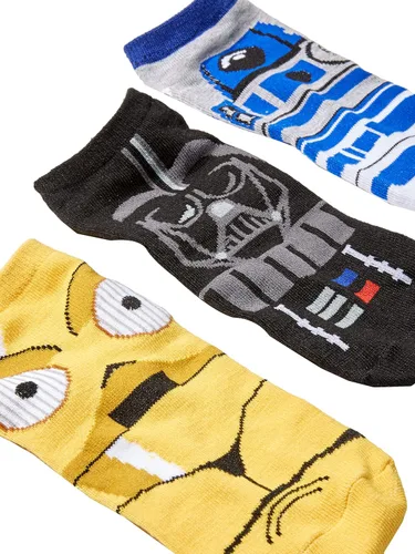 Miniatura 3 de STAR WARS Chewbacca Darth Vader R2-D2 Faces - Calcetines tobilleros (5 unidades)