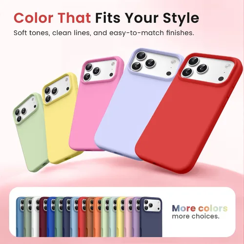 Miniatura 26 de GONEZ Funda de silicona para iPhone 15 Pro Max, compatible con Magsafe, protector de cámara + protector de pantalla, forro de microfibra suave