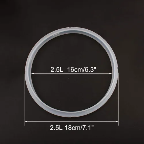 Miniatura 3 de uxcell Anillo de sellado de junta de silicona para ollas a presión universales con accesorio, diámetro interior del anillo de sellado: 6.3 pulgadas