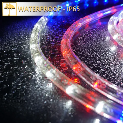 Miniatura 6 de Peng Lights - Tira de luces LED patrióticas conectables, flexible, impermeable, el color favorito de Estados Unidos, rojo, blanco y azul (100 pies)