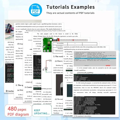 Miniatura 5 de Adeept Kit de inicio actualizado para Raspberry Pi 4 3 B+ B 3B 3B+ 2B, código Python C, 40 proyectos, kit educativo STEM, kit de iniciación integral