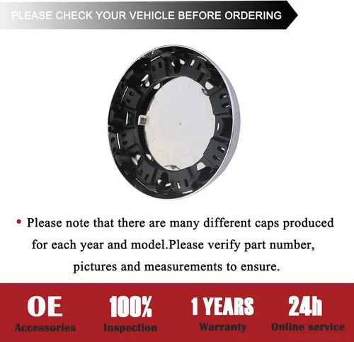 Miniatura 5 de TQPONLY Tapa central cromada de doble rueda delantera Compatible con accesorios Dodge Ram 3500 2003-2017 Ruedas dobles de 1 tonelada de 17