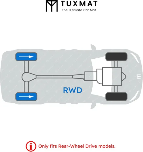 Miniatura 3 de TuxMat - Para los modelos Dodge Charger RWD 2011-2023 - Alfombrillas personalizadas para automóvil - Cobertura máxima, todo tipo de clima, medición