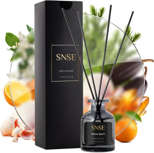 SNSE Home Sport - Juego de difusor de varillas perfumadas – Difusores de caña prémium para el hogar con varillas difusoras, aroma de regalo lujoso,