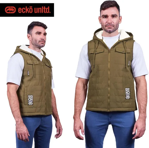 Miniatura 2 de Ecko Unltd Sleeveless Sherpa Lined Puffer Vest Mens Winter Travel Vest