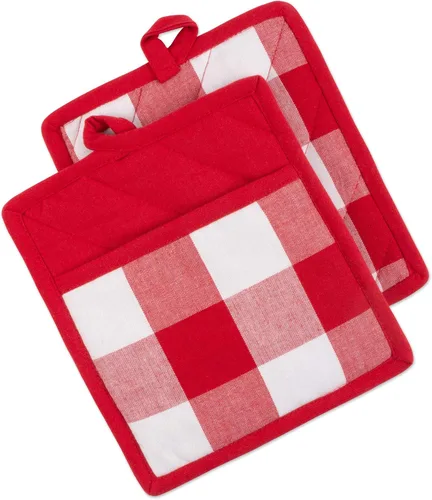 Miniatura 17 de DII Buffalo Check Kitchen Collection, juego de cocina clásico de granja, agarradera, blanco y negro, 2 piezas