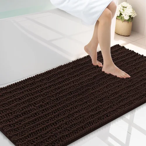 Miniatura 335 de Smiry Alfombras de Baño 24x16 pulgadas, Alfombras de Baño de Chenilla Extra Suaves y Absorbentes, Respaldo de Goma Antideslizante, Lavable a Máquina
