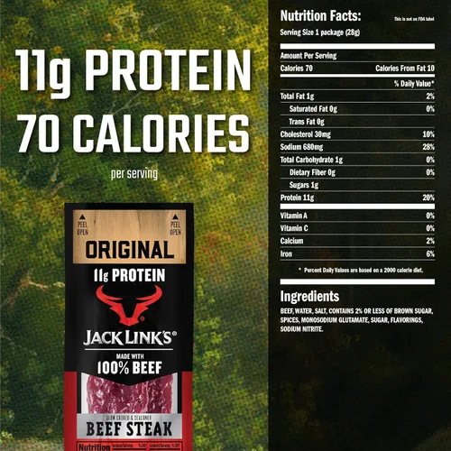 Miniatura 2 de Jack Link's Premium Cuts - Filete de ternera, original, 1 onza (paquete de 12)
