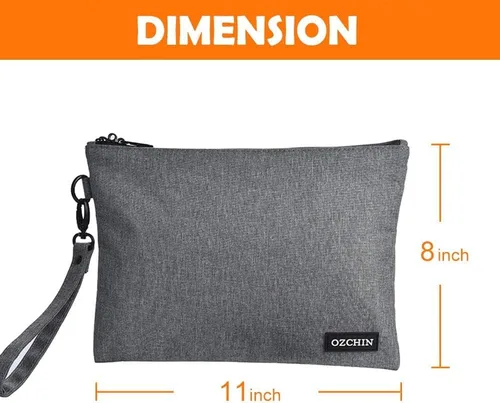 Miniatura 2 de OZCHIN - Bolsas a prueba de olor, estuches de 11 x 8 pulgadas con cerradura con combinación