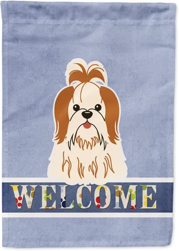 Miniatura 281 de Caroline's Treasures BB5622GF Airedale - Bandera de bienvenida para jardín, bandera decorativa para patio, exteriores, patio, parterres