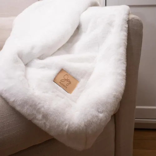 Miniatura 10 de Joy Blankets Manta de Tiro de Piel Sintética – Ultra Suave, Acogedora y Cálida Manta de Lujo – Lavable a Máquina, Regalo de Decoración del Hogar
