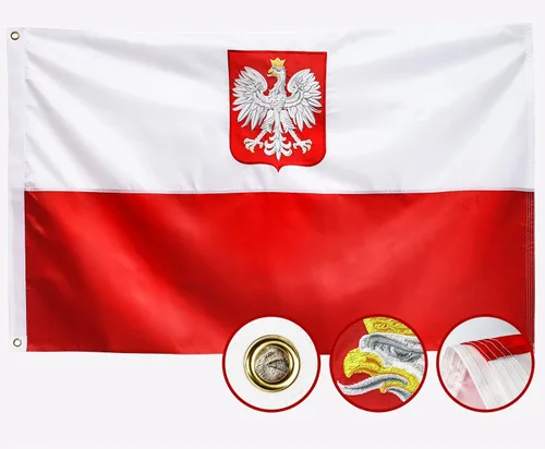 Miniatura 18 de Bandera de México 3x5 para exteriores, banderas mexicanas bordadas, nylon 210D resistente, rayas cosidas, ojales de latón más fuertes, 4 dobladillos
