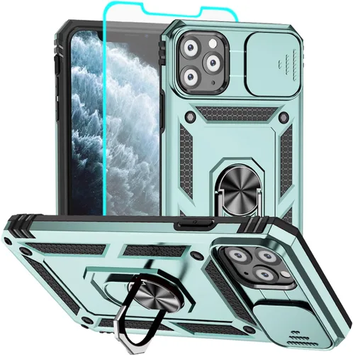 Miniatura 39 de Funda para iPhone 13, iPhone 13, [grado militar de 16 pies probada en caídas], anillo protector a prueba de golpes para iPhone 13, azul