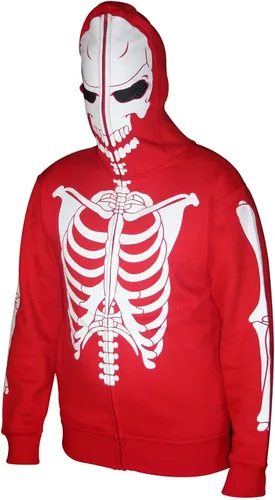 Miniatura 2 de Skylinewears Sudadera con capucha para hombre, diseño de calavera de esqueleto, disfraz de Halloween