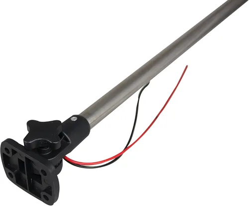 Miniatura 6 de Pactrade Marine SS 25 pulgadas LED RV ajustable plegable todo redondo 360 grados poste de popa luz de anclaje luz de anclaje para pontón, barco