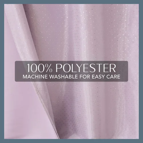Miniatura 5 de Elrene Home Fashions Aurora - Cortina opaca transparente para niños, (lavanda), (52 x 63)